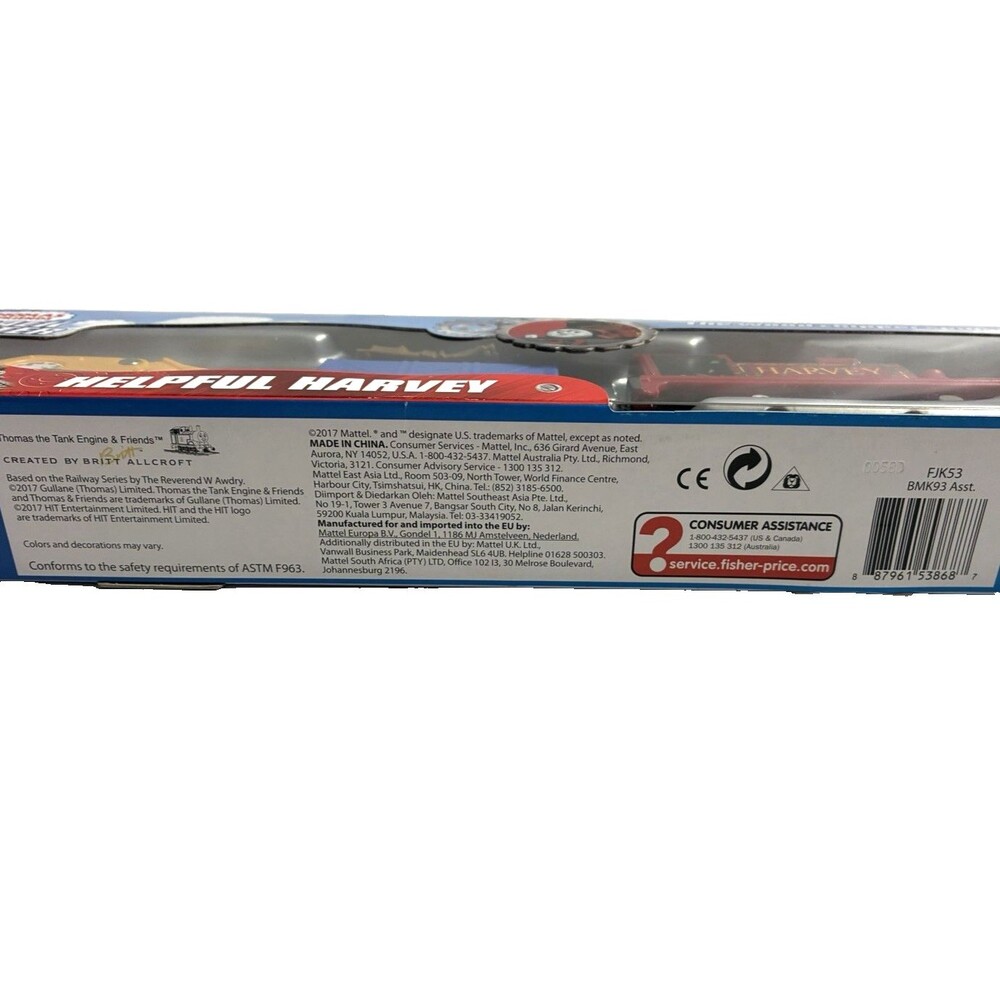 Thomas & Friends Track Master Motorized Railway Train Set Helpful Harvey 2017 - Picture 4 of 7